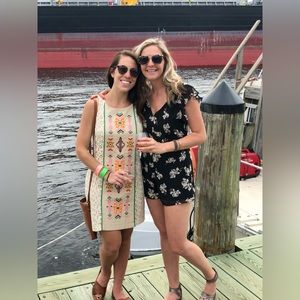 Free People Crochet Overlay Dress